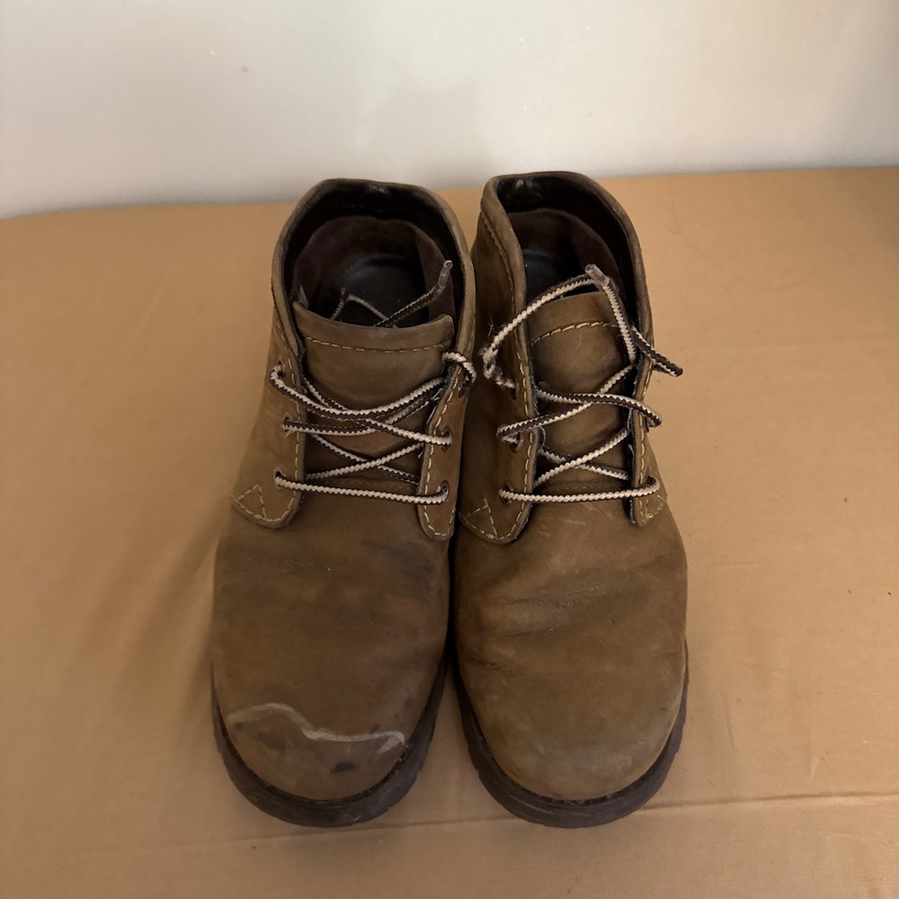 Timberland Derby Mid Boots Women's Size 7W Brown Ankle Lace Up Casual‎ Shoes - Picture 6 of 7